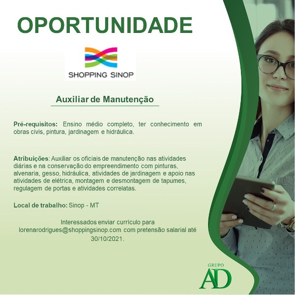 emprego em sinop